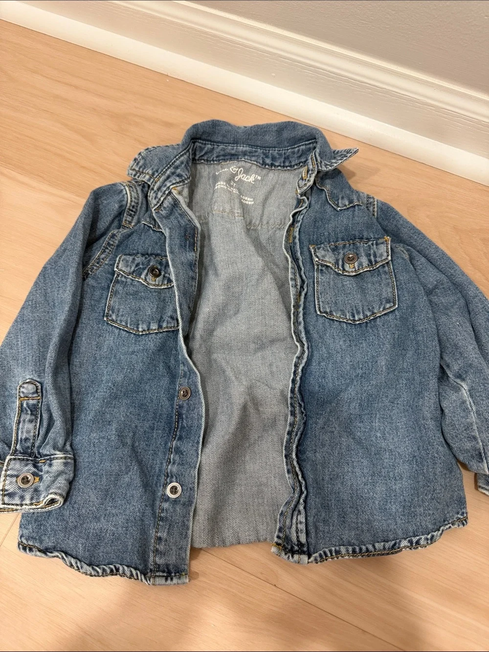 Cat and Jack Kids Denim Shirt Jacket - Blue